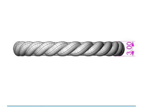 Printable jewelry spiral wedding ring STL 5-10 US sizes Modelo de Impressão 3D