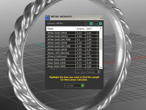 Printable jewelry spiral wedding ring STL 5-10 US sizes Modelo de Impressão 3D
