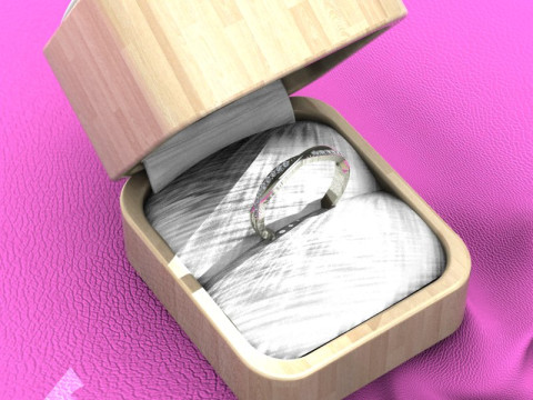 Engagement wedding twisted ring - ready to 3d print Model Cetak 3D