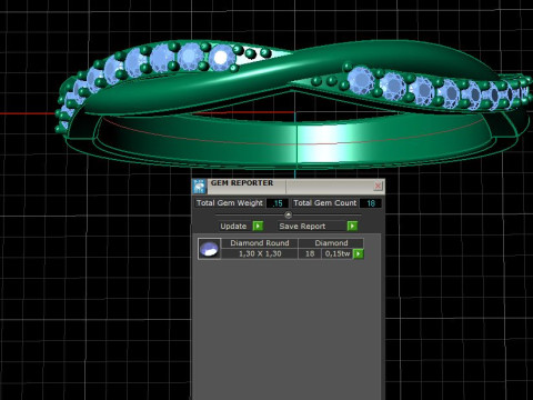 Engagement wedding twisted ring - ready to 3d print Model Cetak 3D