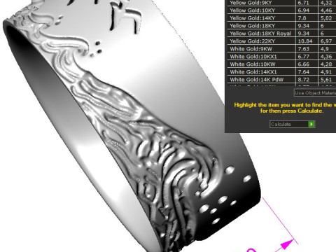 Jewelry engagement ring sea waves Printable STL 5-12 US sizes 3D Print Model