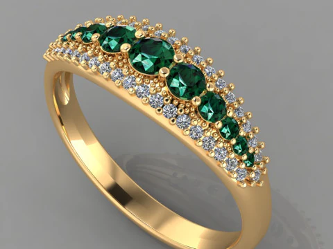 Engagement ring -05ct - printable STL 3D Print Model