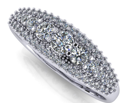 Engagement ring -05ct - printable STL 3D Принт Модель