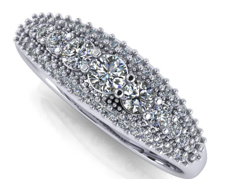 Engagement ring -05ct - printable STL 3D Print Model