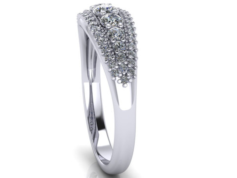 Engagement ring -05ct - printable STL 3D Принт Модель
