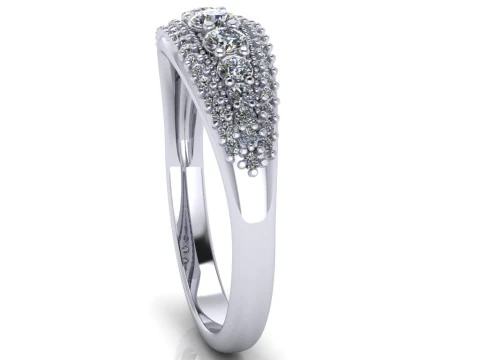 Engagement ring -05ct - printable STL 3D Print Model