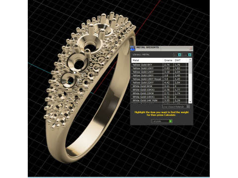 Engagement ring -05ct - printable STL 3D Принт Модель