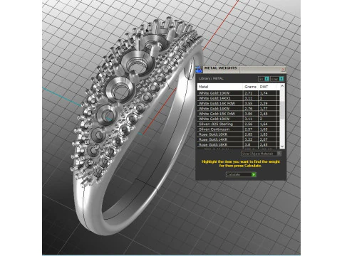 Engagement ring -05ct - printable STL 3D Print Model