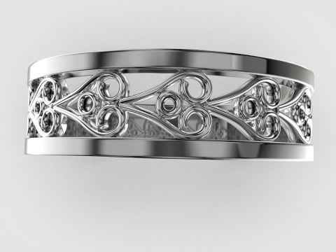 Printable jewelry engagement wedding ring - hearts arourd- STL 3D-printmodel