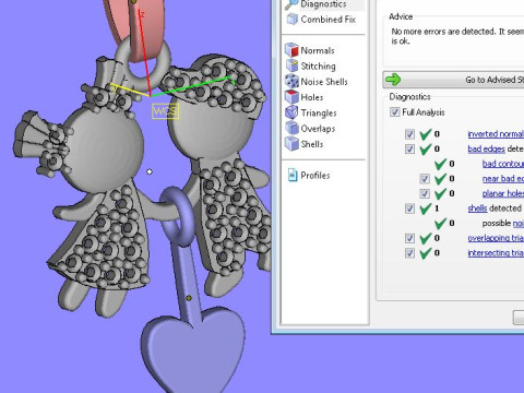 Printable STL jewelry pendant girl and boy 3Dプリントモデル