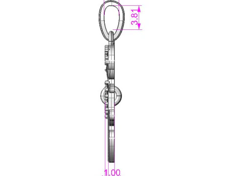Printable STL jewelry pendant girl and boy 3D Print Model