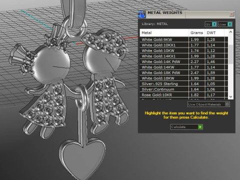 Printable STL jewelry pendant girl and boy 3D Print Model