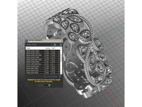 Printable wedding band features an organic flowery shape 3D Print Model