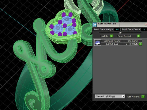 PRINTABLE WEDDING RING HEART M love P 3D Print Model