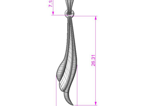 Jewelry womens pendant - Printable STL 3D 打印模型
