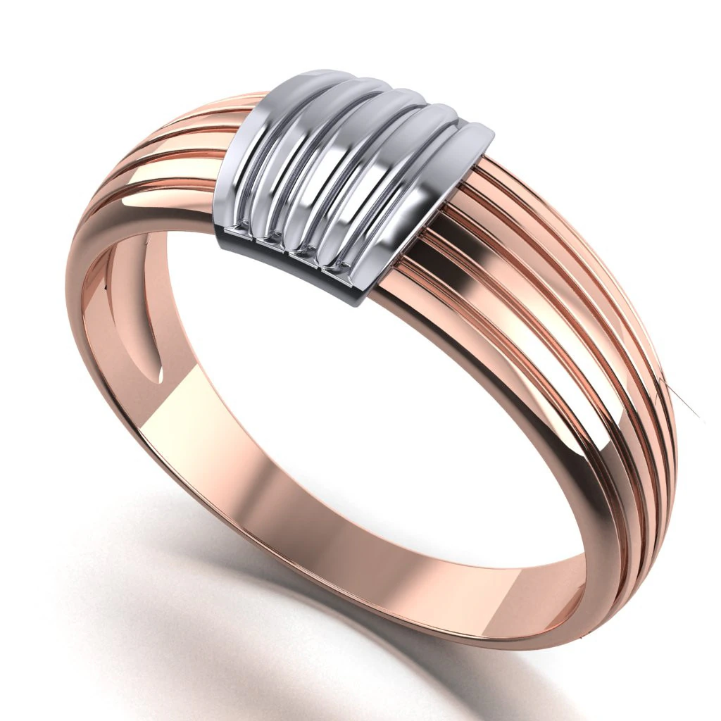 PRINTABLE WOMANS RING two colors not stones 3D Print Model .c4d .max .obj .3ds .fbx .stl .blend 