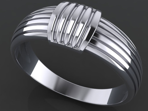 PRINTABLE WOMANS RING two colors not stones 3D 打印模型