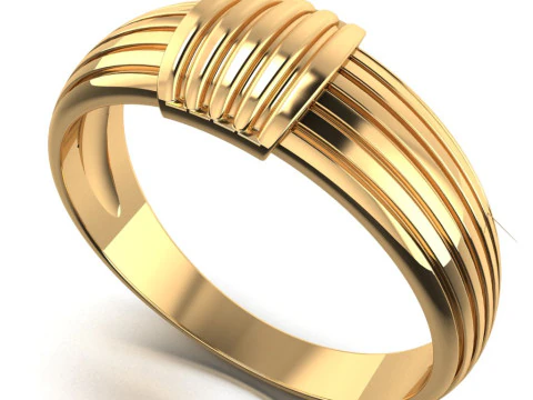 PRINTABLE WOMANS RING two colors not stones 3D Print Model
