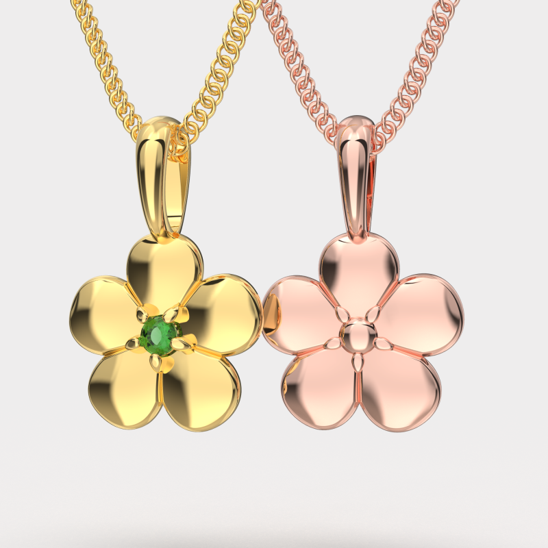 Jewelry FLOWER pendant - Printable STL 3D Print Model .c4d .max .obj .3ds .fbx .stl .blend 