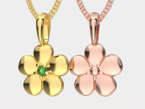 Ювелірний кулон КВІТА - Printable STL 3D Принт Модель