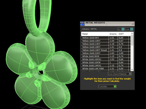Jewelry FLOWER pendant - Printable STL 3D Print Model