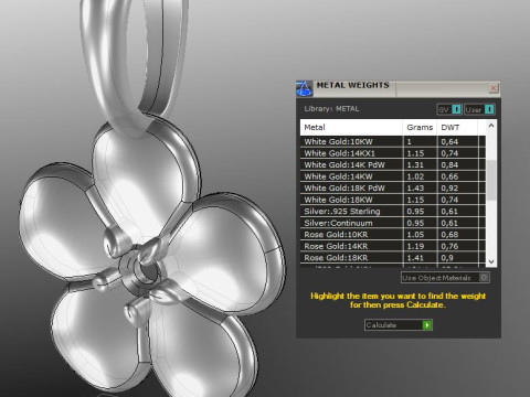 Jewelry FLOWER pendant - Printable STL 3D Print Model