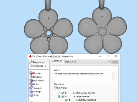 Jewelry FLOWER pendant - Printable STL 3D Print Model