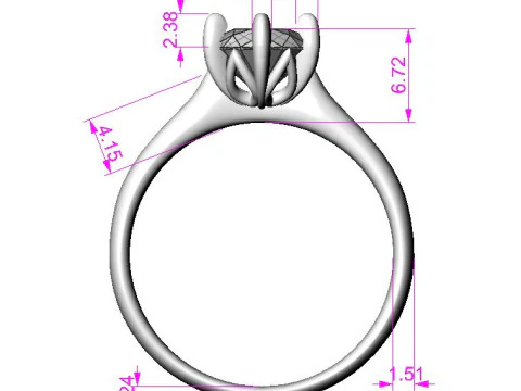 Engagement SOL and two wedding rings - printable STL 3D Print Model