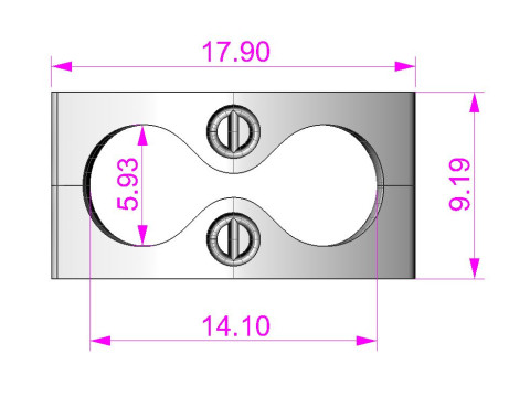 Jewelry Lock box and link 8mm chain or bracelet printable STL 3D 프린트 모델