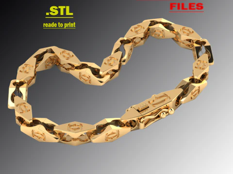 Коробочка для ювелирных изделий и ажурное звено 5 мм, цепочка или браслет STL для печати 3D Принт Модель