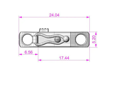Коробочка для ювелирных изделий и ажурное звено 5 мм, цепочка или браслет STL для печати 3D Принт Модель