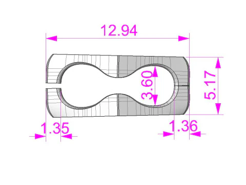 Коробочка для ювелирных изделий и ажурное звено 5 мм, цепочка или браслет STL для печати 3D Принт Модель