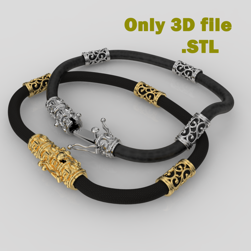 Jewelry Lock and detail for necklace or bracelet printable STL 3D Print Model .c4d .max .obj .3ds .fbx .stl .blend