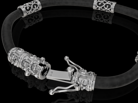 Jewelry Lock and detail for necklace or bracelet printable STL 3D Print Model