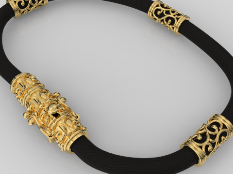 Jewelry Lock and detail for necklace or bracelet printable STL 3D Print Model