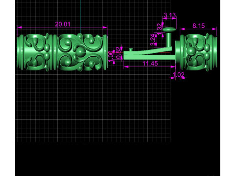 Jewelry Lock and detail for necklace or bracelet printable STL 3D Print Model