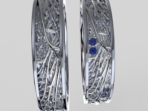 Jewelry wedding ring tree branch Printable STL 5-12 US sizes 3D Принт Модель