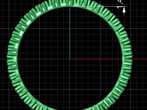 Printable wedding ring 55-10 US sizes Model Cetak 3D