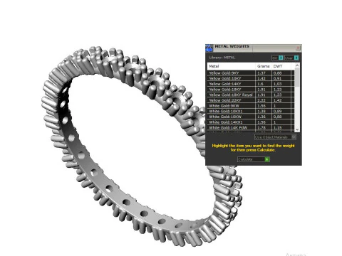 Printable wedding ring 55-10 US sizes 3D Print Model
