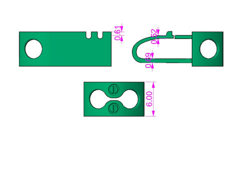 Jewelry Lock box and link 6mm printable STL 3D प्रिंट मॉडल