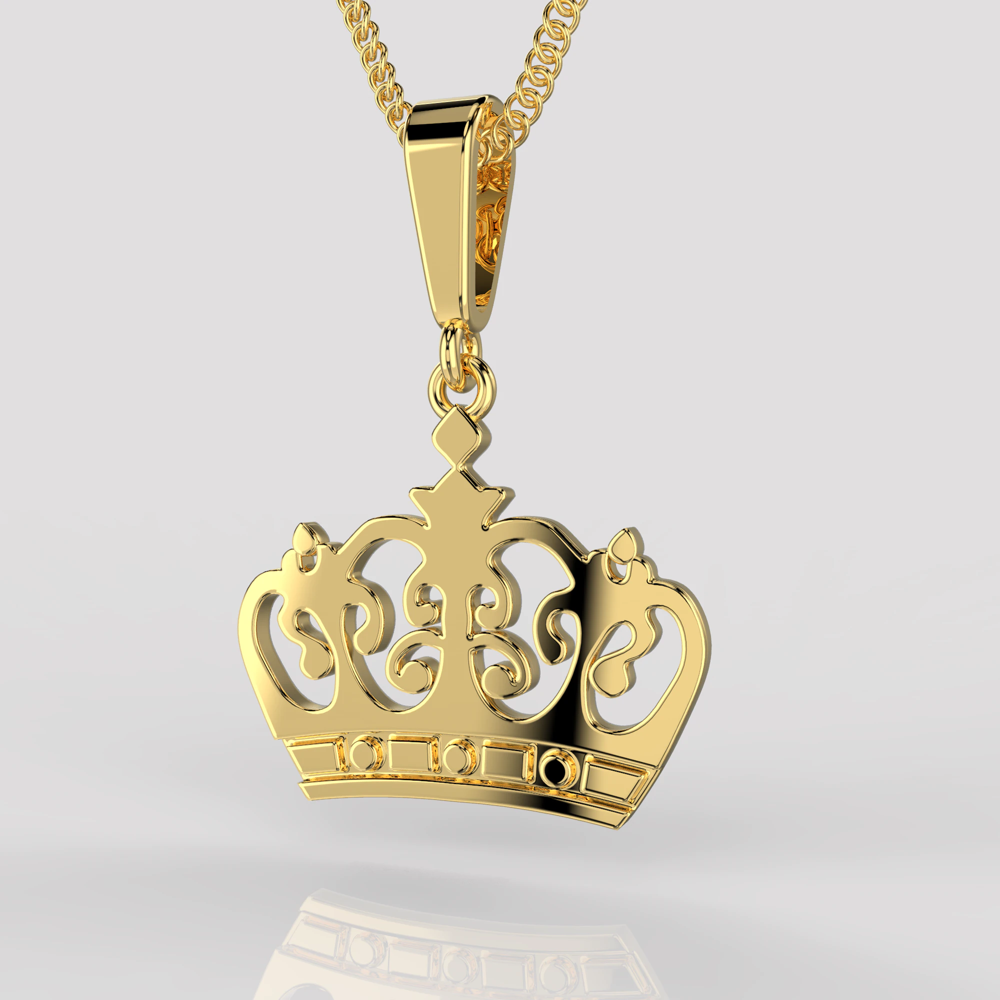 Jewelry pendant The Crown - Printable STL 3D Print Model .c4d .max .obj .3ds .fbx .stl .blend 