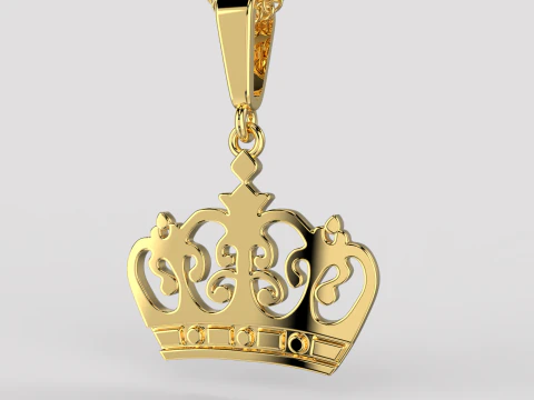 Ювелірна підвіска The Crown - Printable STL 3D Принт Модель