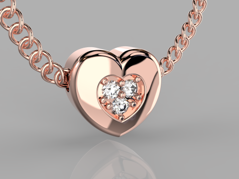 MÜCEVHER Kolye Kolye - 5 çeşit kalp Yazdırılabilir STL 3D Baskı Modeli