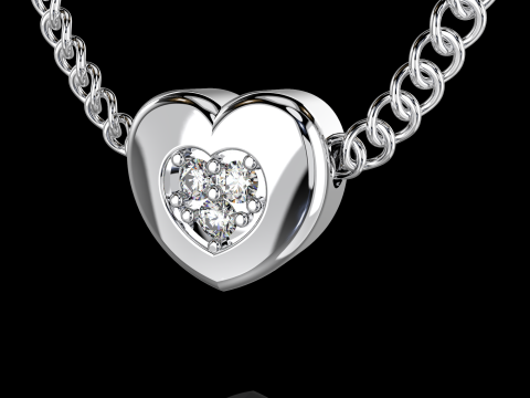 MÜCEVHER Kolye Kolye - 5 çeşit kalp Yazdırılabilir STL 3D Baskı Modeli