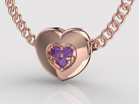 MÜCEVHER Kolye Kolye - 5 çeşit kalp Yazdırılabilir STL 3D Baskı Modeli