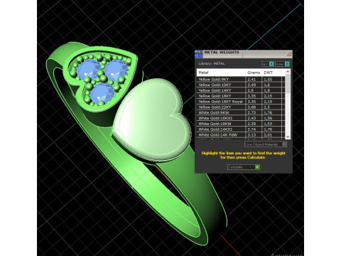 Jewelry engagement ring two hearts Printable STL 3D प्रिंट मॉडल