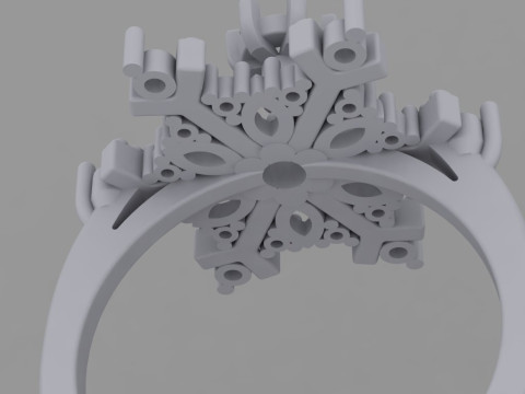 JEWELRY Ring The Snow Queen Snowflake- Printable STL 3D 打印模型