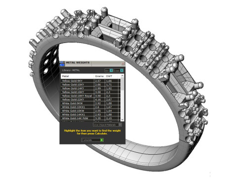 Printable wedding ring with baget-STL 3D Принт Модель