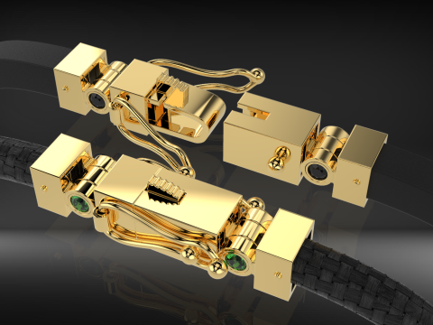 Jewelry box clasp lock for bracelet or chain Printable STL 3D Print Model