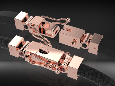 Jewelry box clasp lock for bracelet or chain Printable STL 3D Print Model
